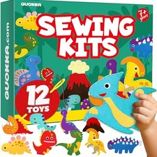 Sewing Kit for Kids Ages 8-12 - 12 Beginner DIY Kids Sewing Crafts Ages 4-7