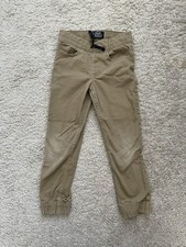 Buffalo David Bitton Zoltan Boys' Small Straight Fit Joggers Tan Brown