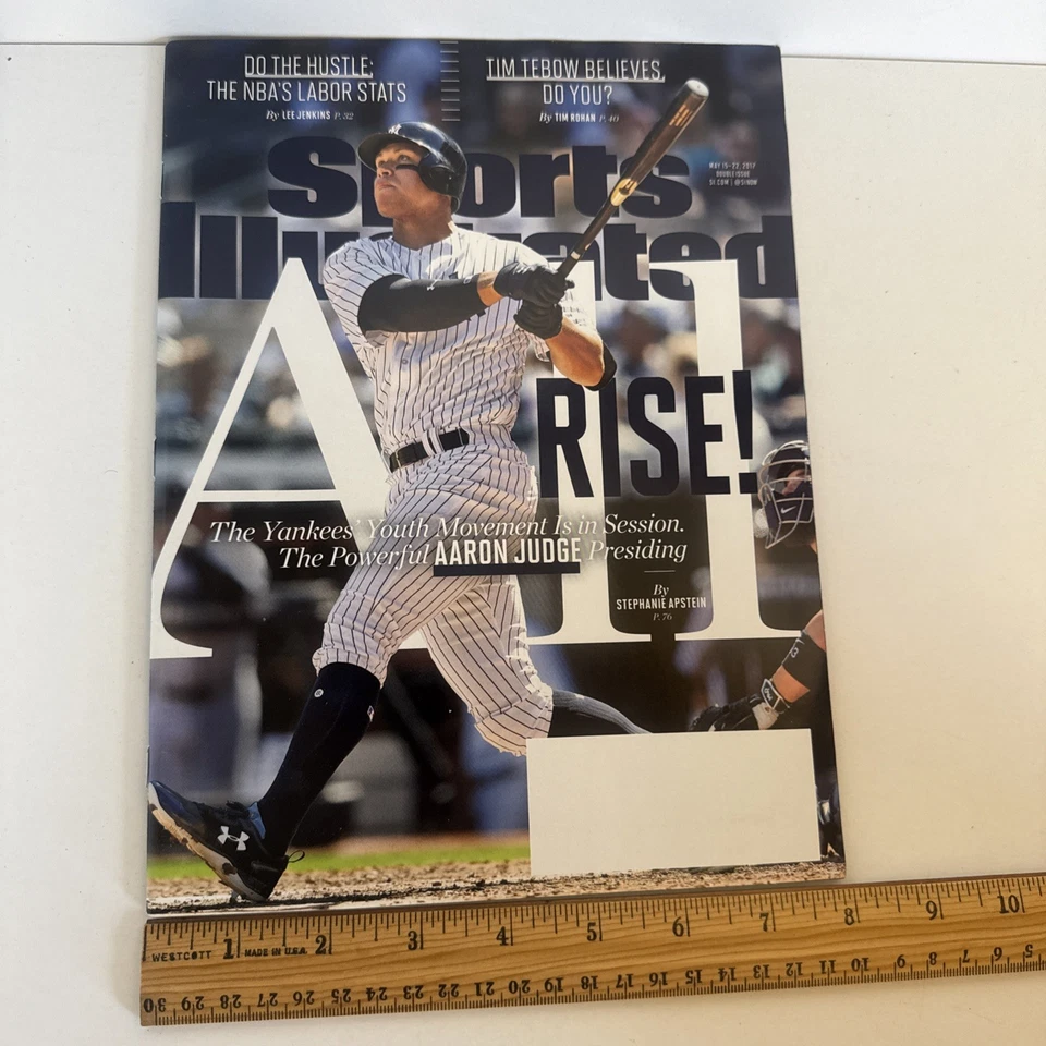 Primera portada de revista Aaron Judge Sports Illustrated NY Yankees 15-22 de mayo de 2017 Foto 2 de 4