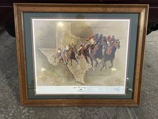 Fred Stone Signed “Lone Star Passage” for Lone Star Park Framed