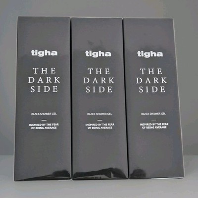 tigha The Dark Side Black Shower Gel 600 ml ( 3x 200 ml ) Neu & Ovp 