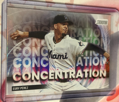 Topps 2025 Stadium Club Concentration Eury Pérez Miami Marlins C-25 Insert
