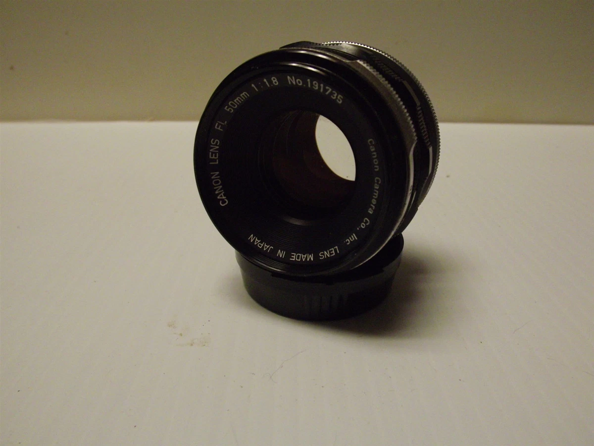 ジャンク　Canon NO.215858 f:1.8 50mmヴィンテージレトロ Canon f/1.8 Canon FL Camera Lenses for sale | eBay
