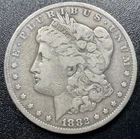 1882 CC Morgan Silver Dollar $1 VF Very Fine Coin