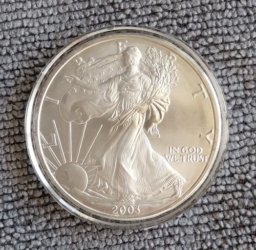 2003 Silver American Eagle Dollar - 1 oz .999 fine silver