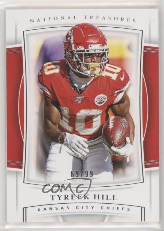 2019 Panini National Treasures 69/99 Tyreek Hill #42 k5t