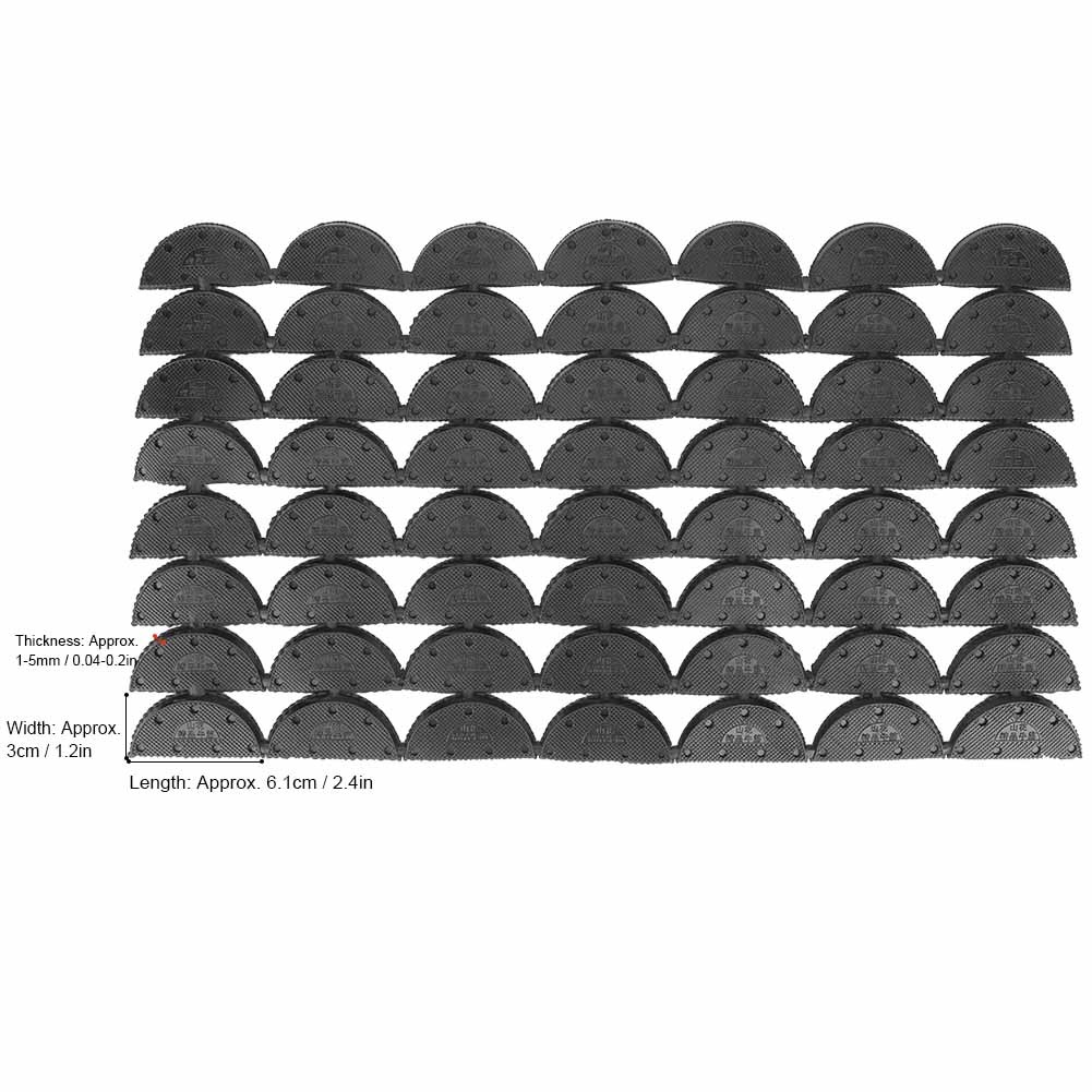56Pcs Wearable Anti Slip Rubber Heel Savers Toe Plates Shoe Repair Tools