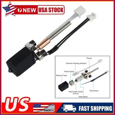 0.4mm Hardened Steel Nozzle Hotend Kit For Creality K1C/K1 Max/Ender3 V3 Parts