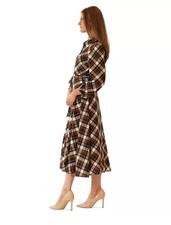 Brown Plaid Dresses for Women for sale | eBay
