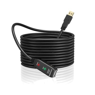 USB Verlängerungskabel 5m, 10m, 15m, 20m, Active Repeater, USB 2.0, Stein