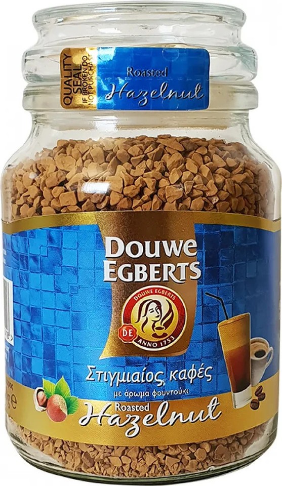 Douwe Egberts Hazelnut Roasted Instant Coffee Rich & Aromatic 100g High Quality