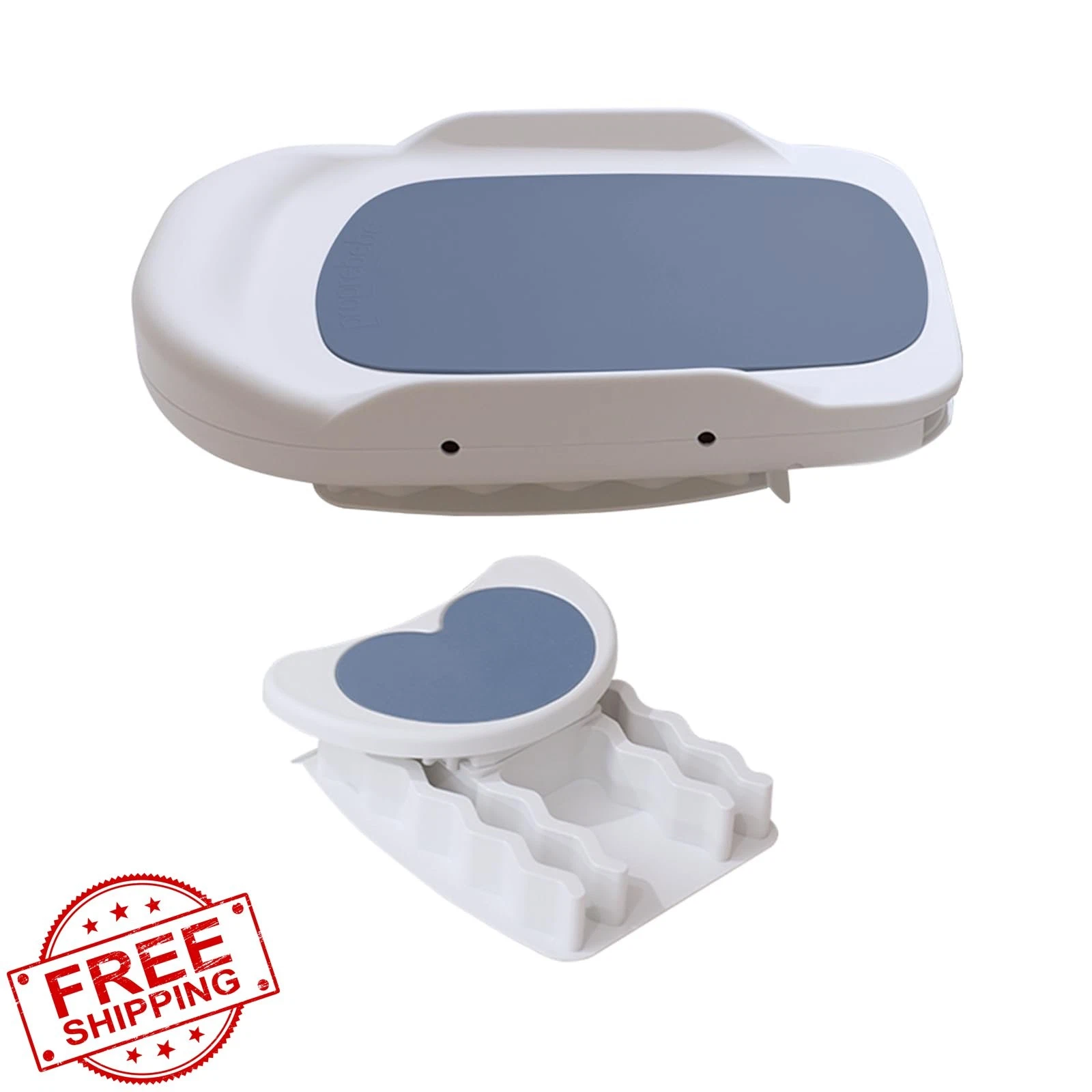 PPBB Baby Bath Support Gray/Pink/Navy/White Sink Undermount Hygiene Care