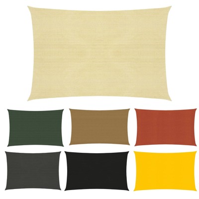 Rechteck Sonnensegel HDPE Sonnenschutz UV Schutz Windschutz Anthrazit Beige DHL