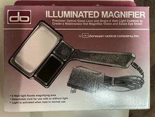 New Donegan M-810  Aspheric Illuminated Hand Magnifier 2" X 4" Lens  Priority
