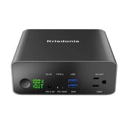 Krisdonia 130W Portable Power Bank, 148WH/40000mAh Portable Laptop Charger Ba...