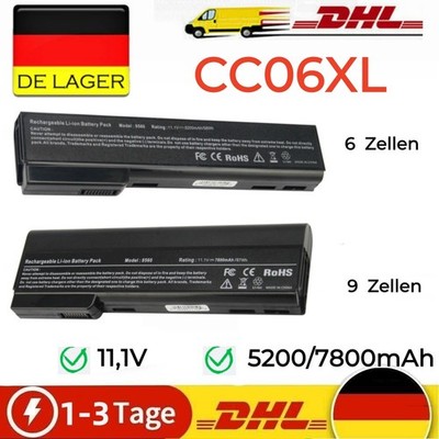 6/9 Zellen AKKU Für HP ProBook 6360b 6560b 6570b EliteBook 8460p 8470p 8560p