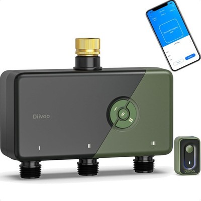 WLAN Bewässerungscomputer 3 Zonen Smarte Steuerung Alexa Google Garten Rasen