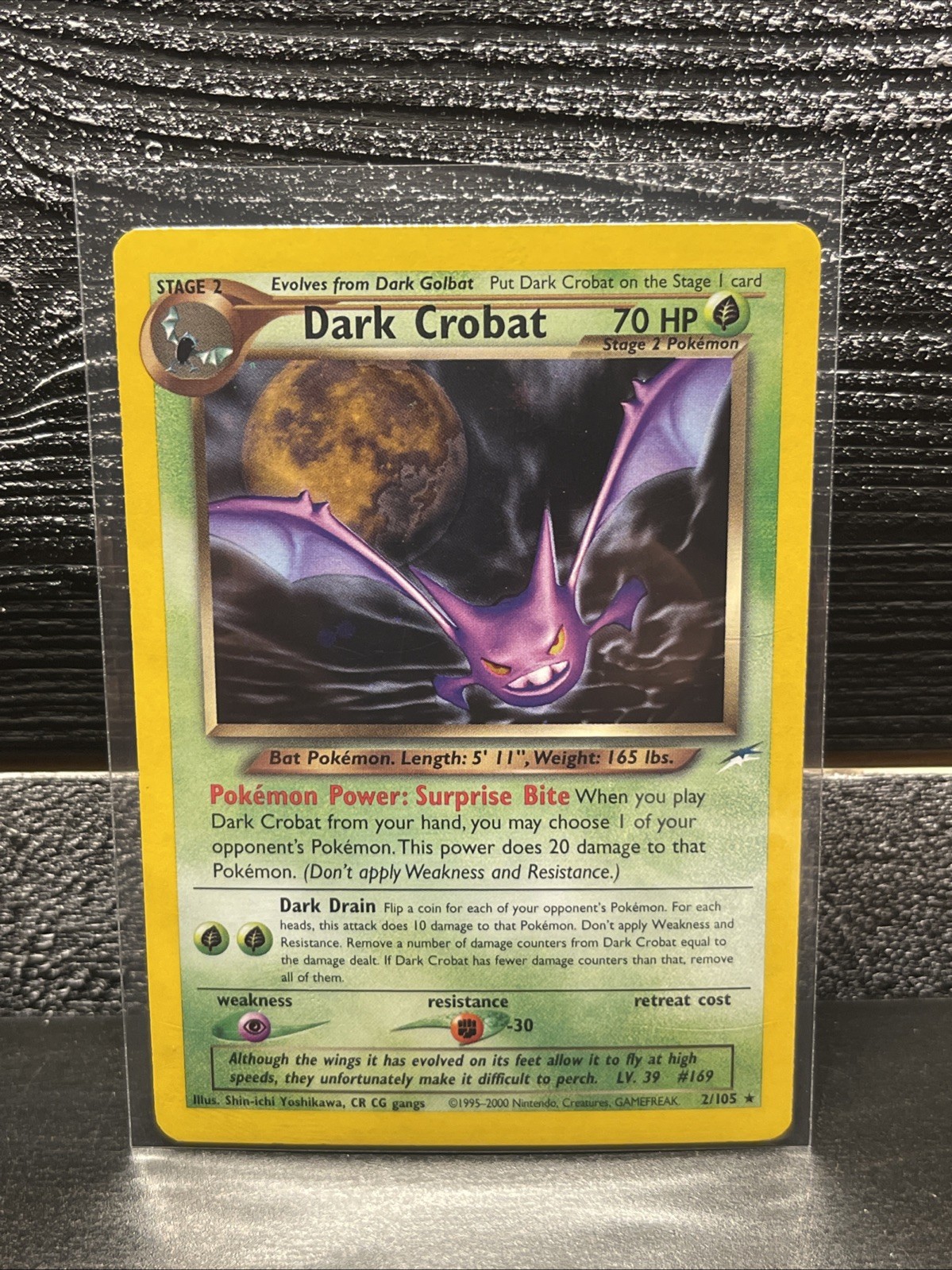 NM Dark Crobat Holo  2/105 Unlimited Neo Destiny Pokemon Card