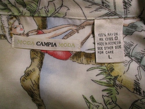 Camicia hawaiana Campia Moda manica corta con bottoni, rayon, uomo taglia L, nuova, 48€ - Foto 4 di 5