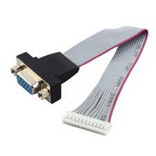 VGA HD15 Female to 12 Terminal Ribbon Flat Cable Connector