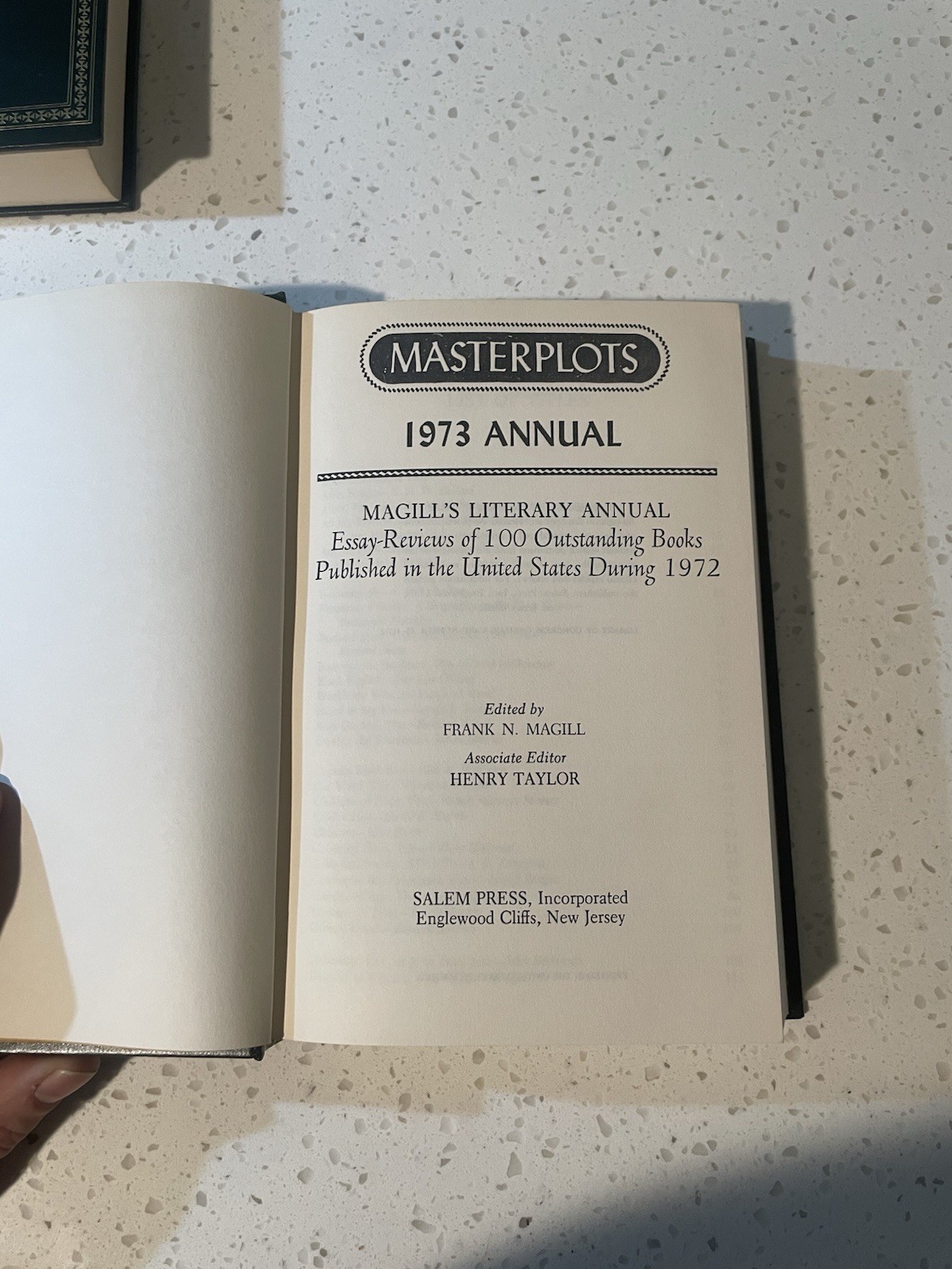 The Literary Classics Deluxe Edition Masterplots 1972-3 Magill’s Literary Annual