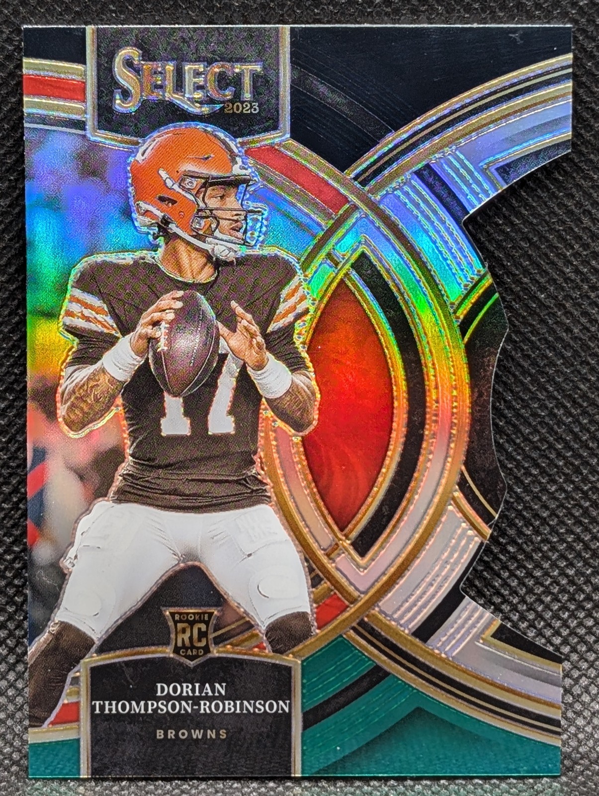 2023 Select #134 Dorian Thompson-Robinson Rookie Black & Green Prizm Die Cut