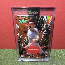 🔥Wild Card Splat Johnny Bench Serial Numbered 8/10 Baseball Card🔥