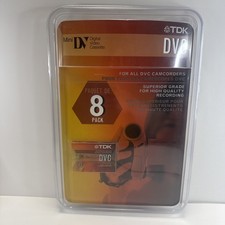 TDK DVC Mini DV Digital Video Camcorder Cassette 8 Pack NEW Superior Grade