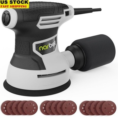 360W Electric Orbital Sander 6 Speed Dust Collection System 15 Sanding Discs New
