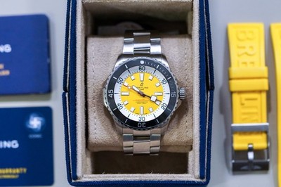 Breitling Superocean Limited Edition 46mm Yellow Dial A17378 - (£3000 Collected)