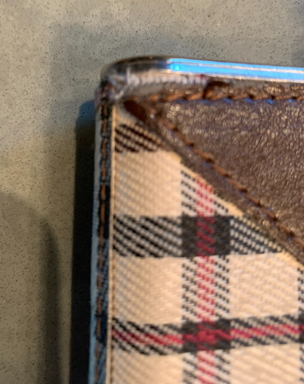 REMY MARTIN COGNAC 1738 Accord Royal Flask 5 oz Tartan Leather Stainless Steel