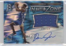 2016 Spectra In the Zone Memorabilia Neon Blue 21/99 Damian Jones #20 Auto 2d9