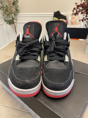 Size 9 - Jordan 4 Retro bred release 2012 886737493953| eBay