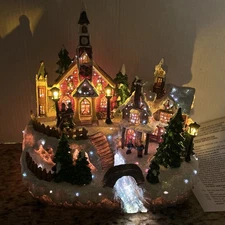 Cracker Barrel Light Up Fiber Optic Village In Box ***Don’t Believe We Used ***