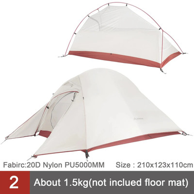 Ultralight Camping Tent Backpack Tent 20D Nylon Waterproof Outdoor Hiking Travel
