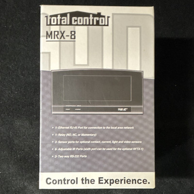 URC Total Control MRX-8 RF A/V Control Processor w/ Ethernet RJ-45, IR, RS-232