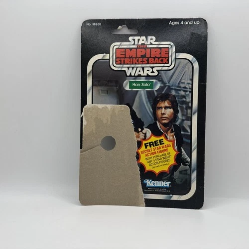 Vintage STAR WARS Empire Strikes Back Han Solo Cardback 21A Secret Offer Bossk
