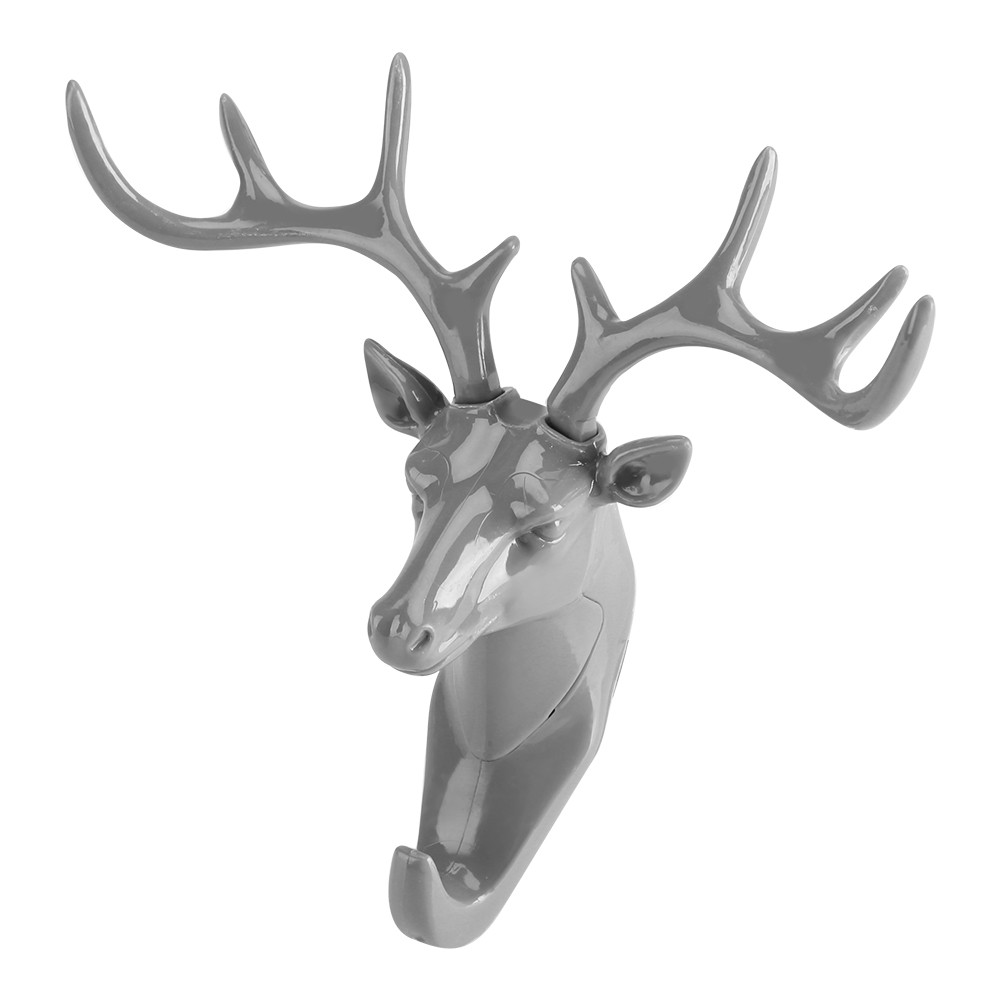 Creative Deer Head Self Adhesive Wall Hook Hanger Key Bag Holder Organizer Home