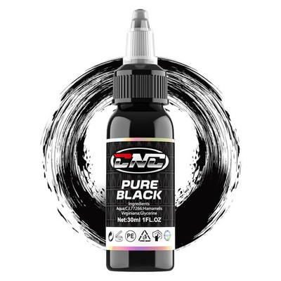 Tattoo Farbe True Black- 1oz (30 ml) - Tattoo-Tinte Set Schwarze, Tattoo Ink zub