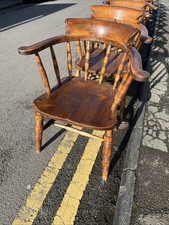   Elm and Ash Wooden Chair Smokers Bow, Captains Chair