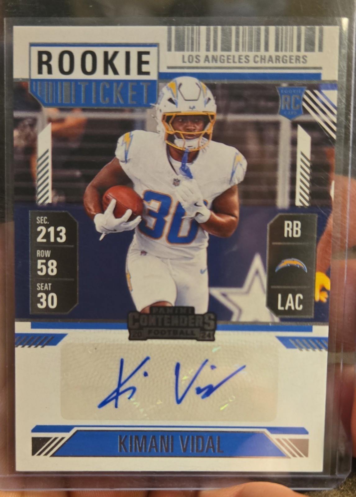Kimani Vidal Panini Contenders #188 Autograph