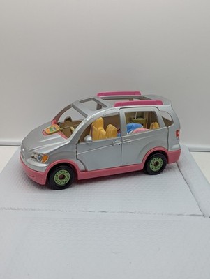 Fisher Price Loving Family Dollhouse SILVER MUSICAL MINIVAN VAN Twin Time Works