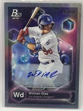 2022 Bowman Platinum Precious Elements #PE1 Wilman Diaz Dodgers 46/50