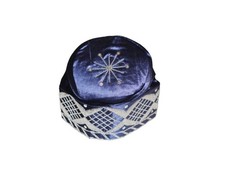 Fila Cap - Sapphire Velvet and Sterling Stitch