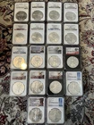 Lot Of 17 (Philly) Silver Eagles  16 MS70,  - 1 MS 69 Yrs. 02 - 24