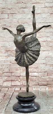 Bronze Tänzerfigur - Moderne Ballerina Skulptur - signiert Degas Tribute by Milo