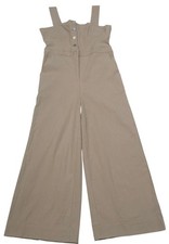 White Birch Black Label Jumpsuit Beige 100% Cotton Hidden Luxury Boho Large