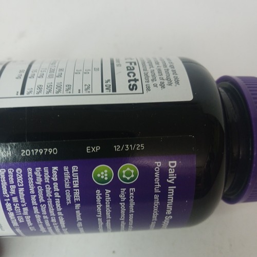 Nature’s Way Immune Support Sambucus Elderberry Gummies 120 Ct EXP 12/25 - Picture 4 of 5