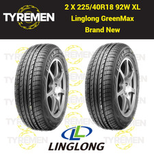 2 X  225/40R18  92W XL LINGLONG  GREENMAX 2254018 Brand new x 2 HIGH PERFORMANCE