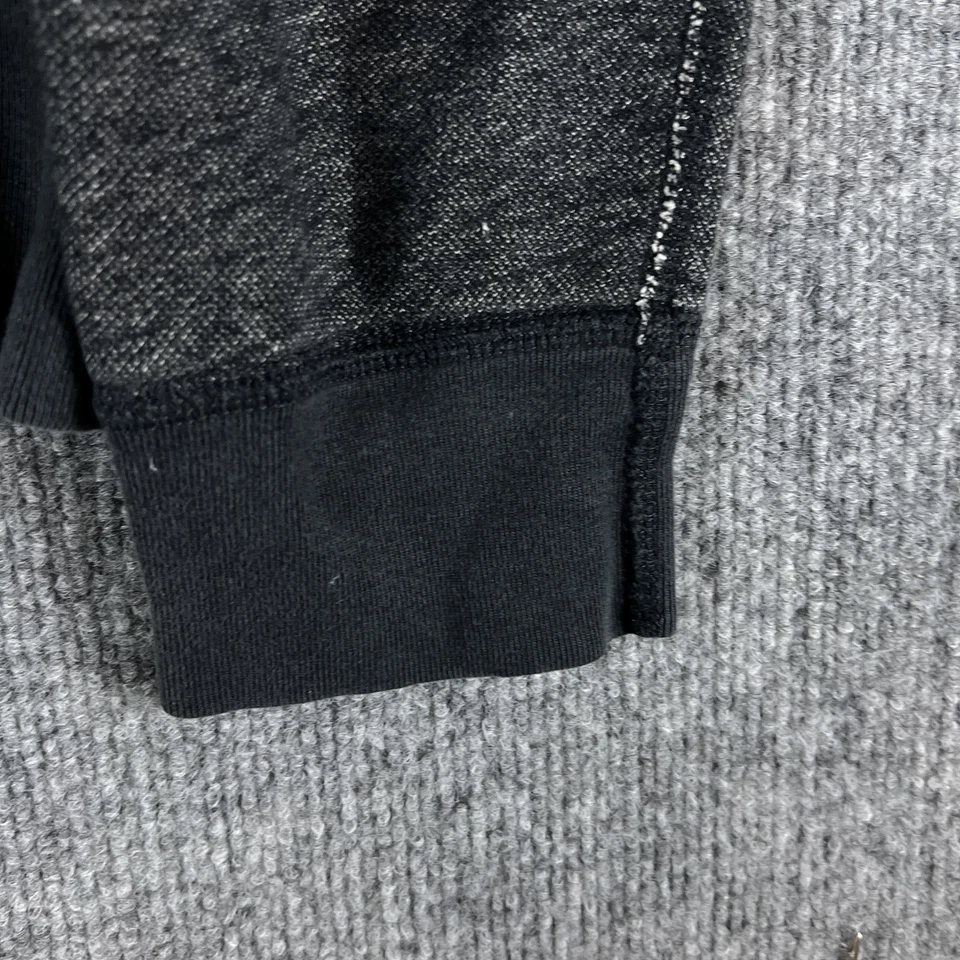 Sudadera J.Crew Para Hombre Mediana Negra Carbón De Colección Polar Cuello Redondo Punto en V Foto 4 de 4